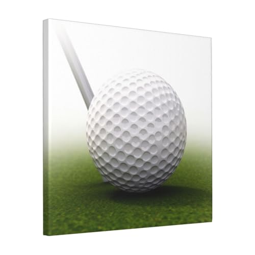 Toile murale moderne balle de golf 40,6 cm tableau sport