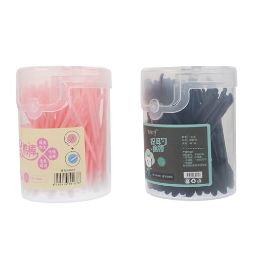 COLLBATH 200個 コットン 綿棒 耳 スプーン 用 耳 ベビー コットン スティック