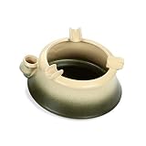 WMYATING El cenicero tiene una forma novedosa y se puede reutilizar. S Cenicero portátil de estilo retro moderno, cenicero de cerámica, mesa creativa, cenicero de cerámica antiguo para cigarrillo