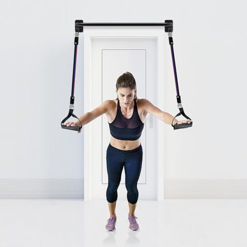 Image of TYB 2PCS Wall Mount Doorway Pull Up Bar, Heavy Duty Strength Training Chin Up Bars, Door Frame Pull-Up Bars Ceiling Wall Mounted, Thick steel Sturdy Hanging Pull-up Bar for Home Gym Workout (Black, Wall Mount)