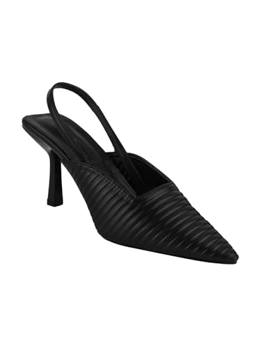 Image of SilverArrow Chunky Heel Bellies Women's Fashion Pointed Stiletto Heel Pump Shoes for Party and Formal Occasions
