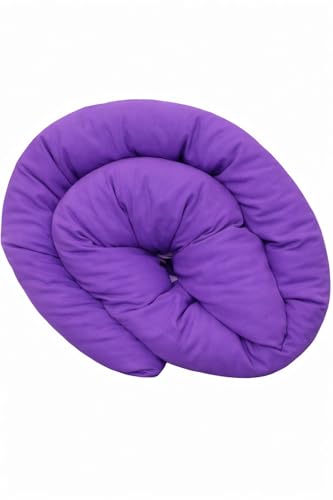 Image of ATOOTFUSION Soft Cotton Quilt | Foldable Light Weight Filled Single Firm Cotton Quilt Mattress| Gadda (Solid Coloured, 2 Sleeping Capacity, 5 x 6 ft or 72 x 60 Inches Queen) (Plum)