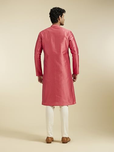 Image of DIWAS BY MANYAVAR Men's Art Silk Self Design Kurta (1pc)