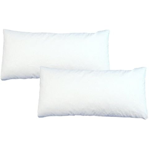 Luxusfeder 2er Set Kissen Daunenkissen 30x50 cm Cover