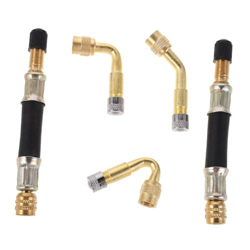 ARTSEWPLY バイク用耐久メタルバルブアダプター 角可能 自転車ポンプ延長コ