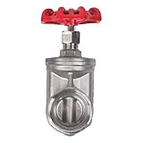 findmall 2 Inch NPT Thread 304 Stainless Steel Gate Valve DN50, Industrial Full Port Design, for Water, Oil, line Systems