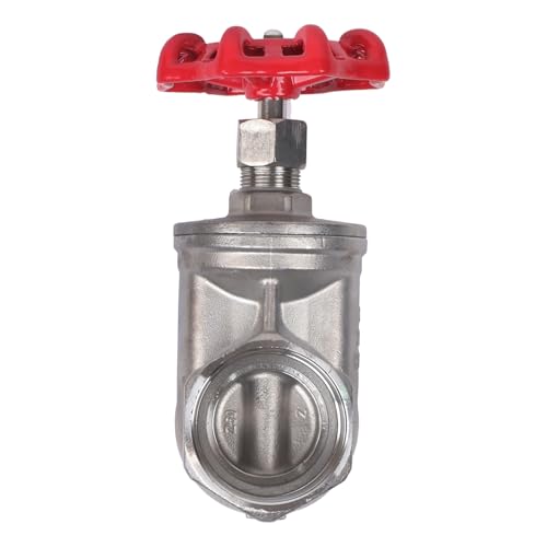 findmall 2 Inch NPT Thread 304 Stainless Steel Gate Valve DN50, Industrial Full Port Design, for Water, Oil, line Systems