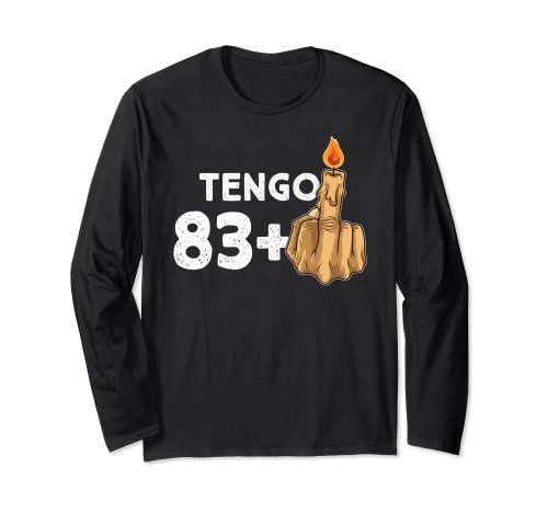 83+1 Dedo Medio Vela De Cumpleaños Para El 84º Cumpleaños Manga Larga