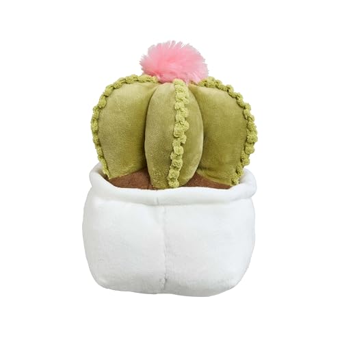 Hello Kitty Plants Plush, 20cm Pink Ribbon Cactus Soft Toy, Cute Hello Kitty in Green Cactus Outfit with Pink Bow - Image 4