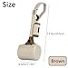 SRTFINE Pooper Scooper with Handle 14”, No Touch Waste Pickup Tool for Large Medium Small Dogs,Portable for Lawn Grass Dirt Gravel, Includes 1 Rolls Waste Bags (Brown)