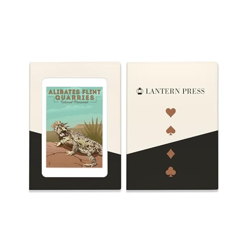 Lantern Press Naipes Póker Alibates Flint Quarries 52 Cartas miniatura 4