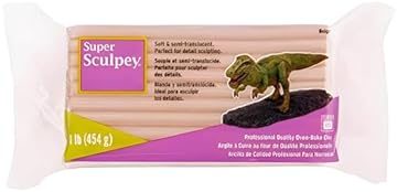 454g Super Sculpey Beige Fresh Premium Sculpey Oven-Bake Polymer Clay for Creative Sculpting