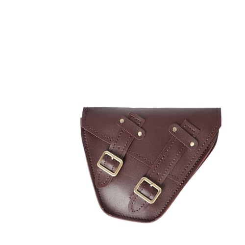 Sacoches latérales moto universelles en cuir noir marron pour Honda