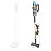 Produktbild BUBM Staubsauger Hängender Rahmen Tragbarer Edelstahl Staubsauger Organisation Bodenständer Staubsauger Rack für Dyson V6 V7 V8 V10 V11 DC58 DC59 DC62 DC74 - Nein Bohren der Wand (Weiß)
