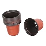 Supvox 100 Stück Mehrfarbige Anzuchttöpfe Robuste Pflanzkübel mit Drainagelöchern...