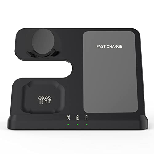 2023 15W Wireless Type-C Phone Fast Charger Dock Station 3 in 1 Hub for Galaxy Watch 4/3/Active2