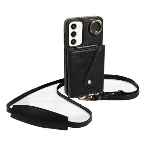 Coque Samsung S23 Plus avec 6 emplacements cartes et anneau de protection