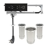 Docking Drawer Vanity Drawer Bundle, Black 2 AC Outlet, Canisters for Standard/Narrow Styling Tools