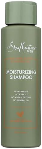 Shea Moisture Men Moisturizing Shampoo for dry hair Shea Butter & Mafura Oil Sulfate-Free Shampoo with Shea Butter 444 ml