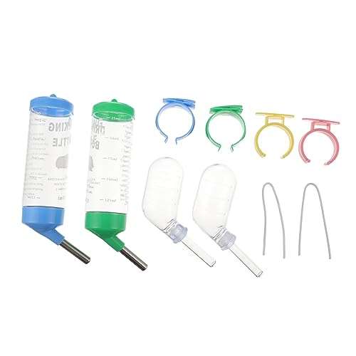 BESPORTBLE Animal Water Bottles 4 Pack for Small Pets Roller Ball for Hamster Guinea Pig Ferret Hedgehog