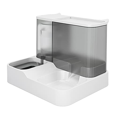 ペット自動給餌器 + 給水器フードコンテナボウル抗漏れ水噴水 2 1 ペット食器犬給水器屋内猫用食品皿