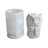 Moldes de jabón, moldes para velas, molde de silicona para manualidades con forma de búho pequeño, Material de silicona, regalo perfecto para amantes de las manualidades