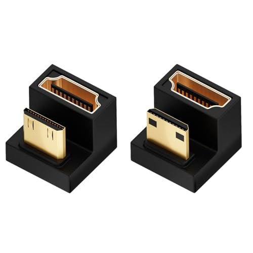 2�Z�b�g �~�jHDMI HDMI�A�_�v�^�[ 180�x�p�x�t�� 8K@60Hz U���^ �~�jhdmi to hdmi u���A�_�v�^ 48Gbps UHD �_�E���A���O�� �~�j HDMI �I�X - HDMI ���X�A�_�v�^ �����/������ Mini HDMI 