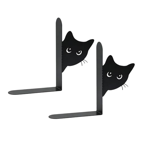 Separador De Libros - Bonito Sujeta Libros Escritorio Oficina | Divisor De De Metal Resistente,para Escritorio Infantil Sala Dormitorio Biblioteca Escuela Hogar