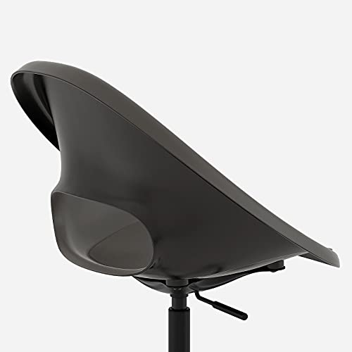 Ikea ELDBERGET/MALSKÄR Polypropylene plastic Swivel Chair ( Dark Grey/Black )