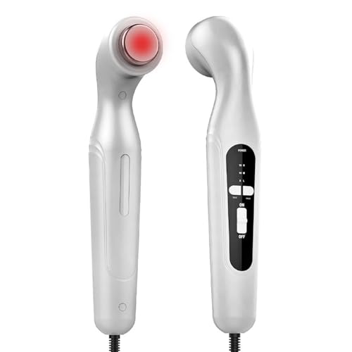 Ultraschall-Physiotherapiegerät, 15-Minuten-Timing + 3 Gänge einstellbar, Zuhause Ultraschall Therapiegerät mit CPU-Steuerung gegen Gelenk-, Muskel- & Rückenschmerzen (inkl. Adapter & Kopplungsgel)