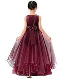 ekidsbridal Tiered Ruffle Organza Flower Girl Dresses Pretty Princess Ballroom Gown Seq1 6