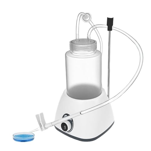 Botella de residuos de pipeta de laboratorio de 1 litro con cabezal de aspiración de 8 canales y velocidad ajustable para un reciclaje eficiente de líquidos