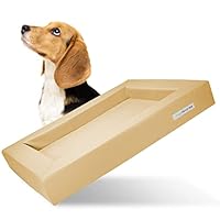 Dogsfavorite Hundebett Größe L – 115x85 Cm, Waschbar, Rutschfest, Kunstleder, Braun, Gelenkschonend