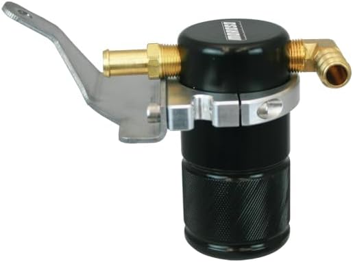 Moroso 85669 Black Small Body Air Oil Separator Catch Can Kit, Fits Jeep JK Wrangler 2007-2011