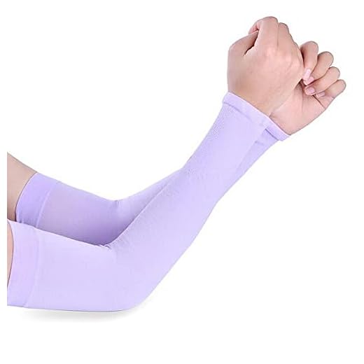 Climbing Summer Women Arm Sleeves Outdoor Sportswear Anti UV Arm Protection Sports Equipment Repel Mosquitoes(purple)