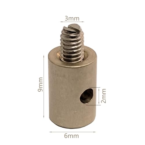 20X Motorrad Bremskabel Nippel Schrauben Ersatz Lötfrei Gaszug Nippel für Auto Motorrad Fahrrad Metall Zubehör