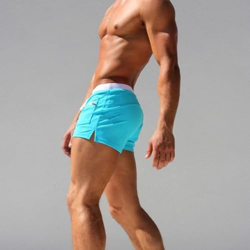 Men's 3 Inch Inseam Swim Trunks, Short and Snug for a Sporty and Cool Look3