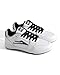 Lakai Telford Low Men’s Skate Shoes – White/Black Skateboarding Shoes for Men – Size 8.5