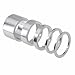 DJC 自転車 ヘッドセット スペーサー 5個セット 25.4mm アルミ製 2/3/5/10/20mm 5サイズ 軽量34g 調整用 ワッシャー ダストカバー ブラック/シルバー