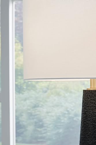 Signature Design by Ashley Hallburg Modern Textured Polyresin Floor Lamp with 3-Way Switch, Black - Image 8