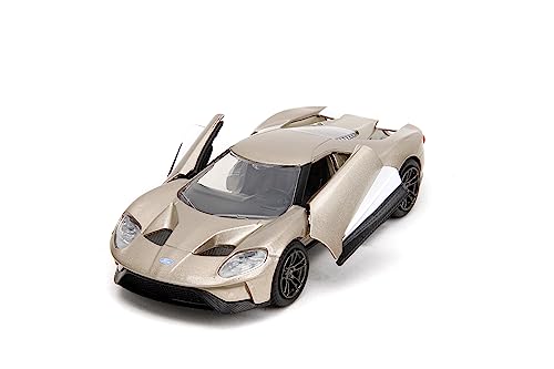 Jada Pink Slips 1:32 Ford GT Metal Dorado miniatura 5