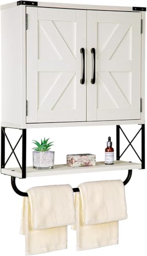 El Mejor Listado de Alacena Flotante Top 5. 46 BRO A SIS Gabinete para Baño, Armario de Almacenamiento montado en la Pared Botiquín de Estilo rústico 49x18x66cm, Fácil Instalación y Gran Capacidad para Cosméticos y...