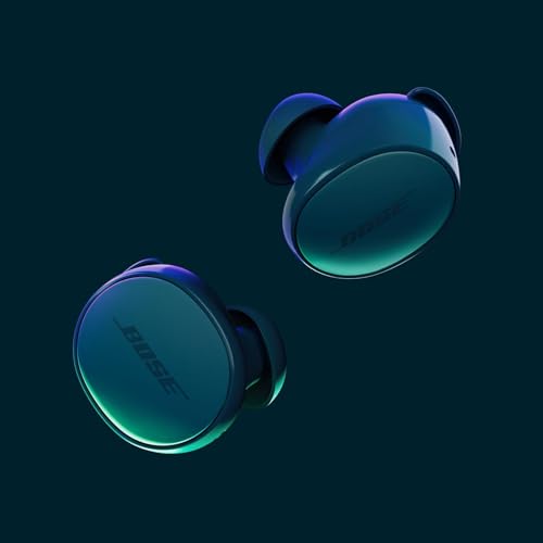 Image of Bose QuietComfort Bluetooth Earbuds, True Wireless Earbuds with Active Noise Cancellation and Mic, Deep Bass, IPX4 Rating, Up to 8.5 Hours of Playtime, Twilight Blue - Limited Edition