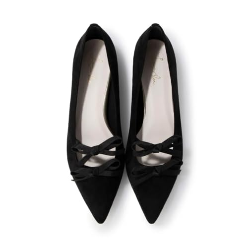 ラウナレア（Launa lea）/【25秋冬新カラー】ダブルリボンポインテッドトゥフラットパンプス(0572) Launa lea] [ラウナレア] 【25秋冬新カラー】ダブルリボンポインテッド