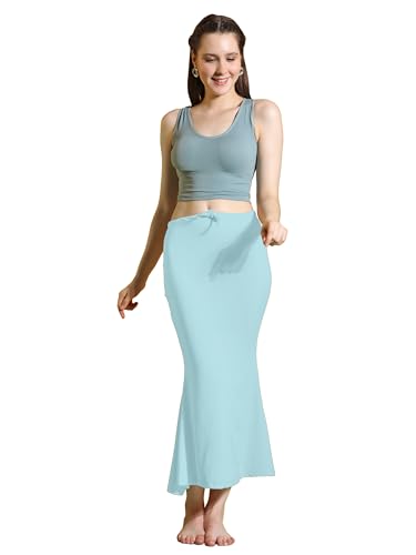 Image of Amazon Brand - Anarva Women Cotton Blended Saree Shapewear Regular Petticoat Skirt For Saree