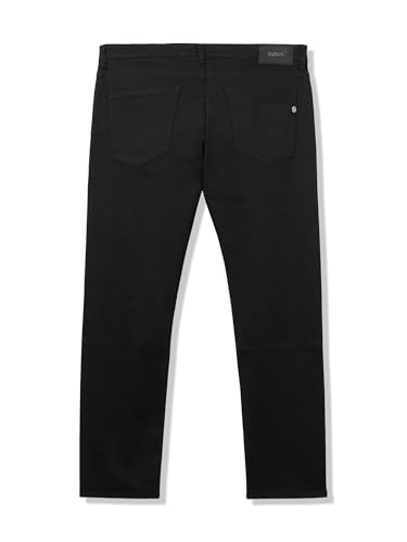 BOSS Men's Delaware Black Straight Leg Slim Fit Jeans3