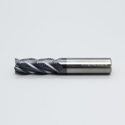 Image of Roughing End Mill JESTUOUS Carbide Square Nose 4 Flute Fine Tooth Bit 5 /8 inch Shank Dia. 1-5 /8 inch Flute Length for Milling Metal Steels,1 Piece