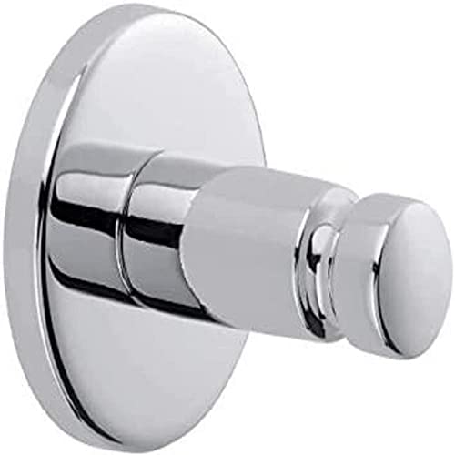 tesa® Smooz Towel Hook, high Gloss Chromed Metal, self-Adhesive, Adhesive mounting Technology, 37mm x 37mm x 37mm