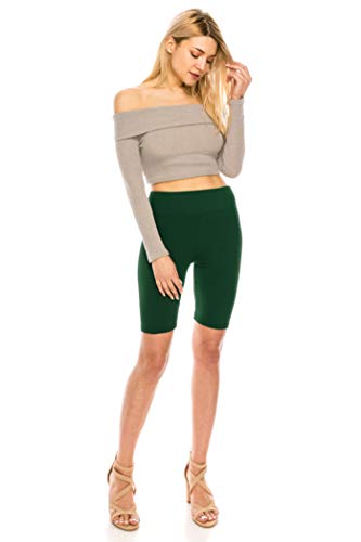Image of ALWAYS Women's High Waist Bike Shorts - Athletic Workout Tummy Control Stretch Running Yoga Pants