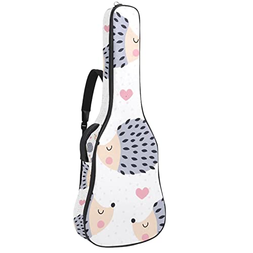 Sac à dos guitare acoustique imperméable 42,9" avec renards